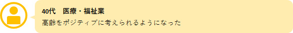40代　医療・福祉業